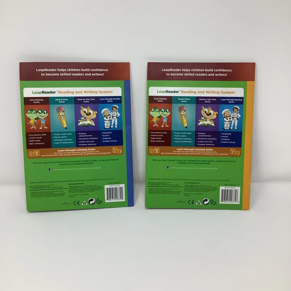 LeapFrog LeapReader Early Reading Books Lot 2‎ Best Job I Spy Sky Hardcover